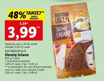 Lidl Siemie lniane kuchnia lidla.pl oferta