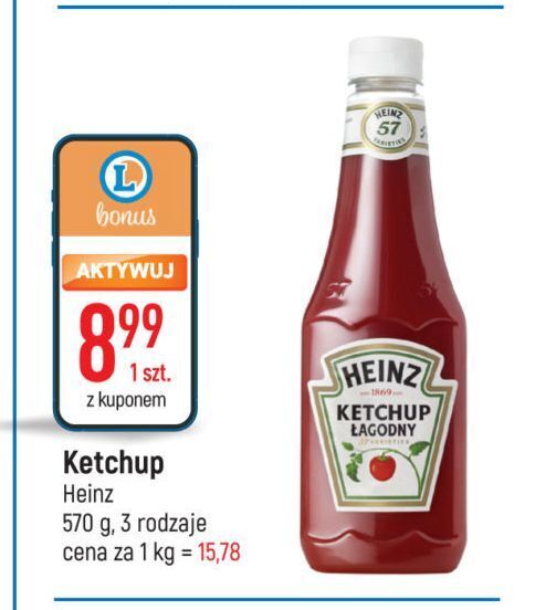 E.Leclerc Ketchup łagodny heinz oferta