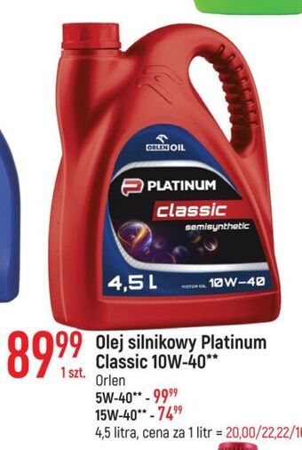 E.Leclerc Olej syntethic 5w-40 orlen oil oferta