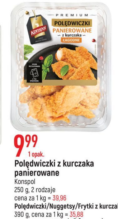 E.Leclerc Frytki z fileta piersi kurczaka konspol oferta