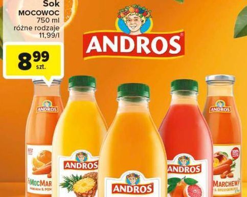 Carrefour Sok z pomarańczy andros oferta