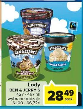 Carrefour Lody cookie vermont-ster ben & jerry's oferta