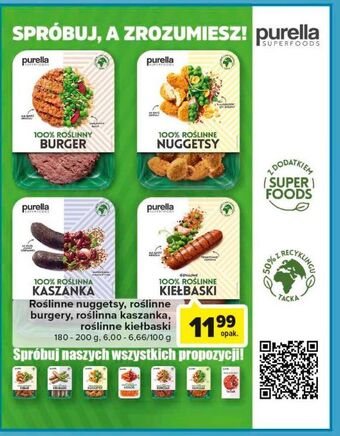 Carrefour Burger roślinny purella superfoods oferta