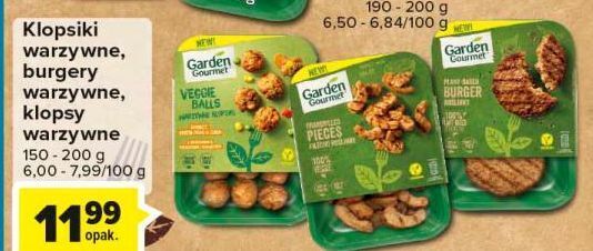 Carrefour Burger roślinny garden gourmet oferta