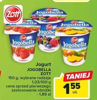 Carrefour Jogurt owoce leśne zott jogobella oferta