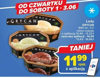 Carrefour Lody czekoladowe grycan oferta