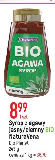 E.Leclerc Syrop z agawy jasny naturavena oferta