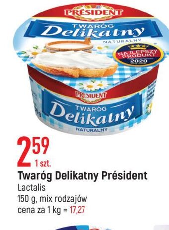 E.Leclerc Twarożek delikatny naturalny president oferta