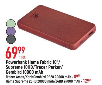 E.Leclerc Powerbank fabric 10 10000mah hama oferta