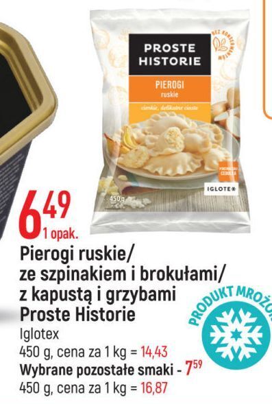 E.Leclerc Pierogi ze szpinakiem i brokułami iglotex proste historie oferta