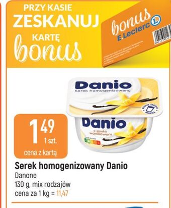 E.Leclerc Serek waniliowy danone danio oferta