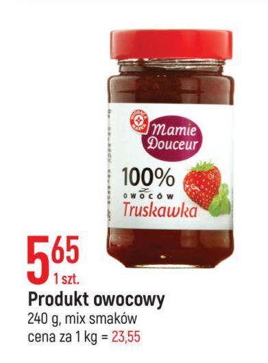 E.Leclerc Dżem 100% owoców truskawka wiodąca marka mamie doceur oferta