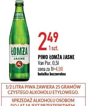 E.Leclerc Piwo łomża jasne (dawniej export) oferta
