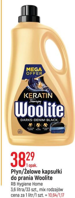 E.Leclerc Płyn do prania dark woolite keratin oferta