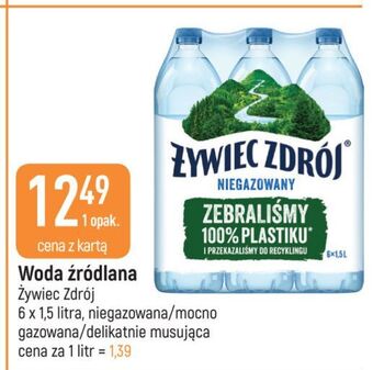 E.Leclerc Woda delikatnie musująca żywiec zdrój oferta