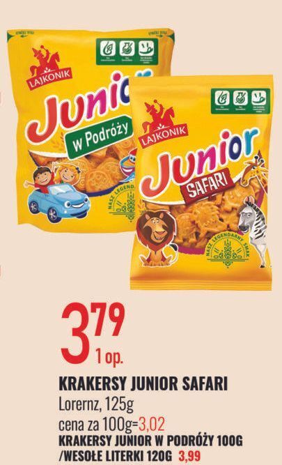 E.Leclerc Krakersy lajkonik junior safari oferta
