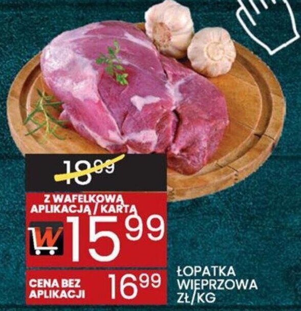 Wafelek ŁOPATKA WIEPRZOWA 1KG oferta