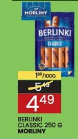 Wafelek BERLINKI CLASSIC 250 G MORLINY oferta