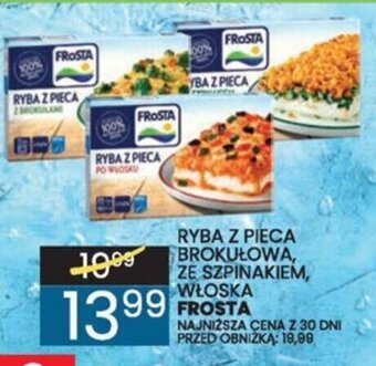 Wafelek RYBA Z PIECA BROKUŁOWA, ZE SZPINAKIEM, WŁOSKA FROSTA oferta