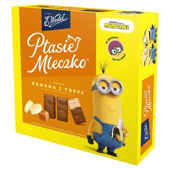 Biedronka E. wedel ptasie mleczko o smaku banana i toffi w czekoladzie mlecznej 340 g oferta