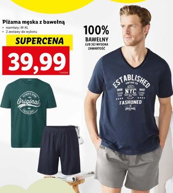 Lidl Piżama męska rozm. m-xl oferta