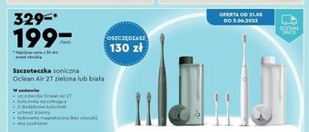 Biedronka Szczoteczka soniczna air 2t zielona oclean oferta