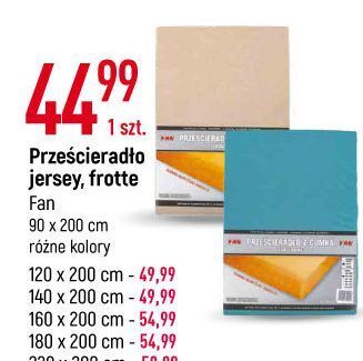 E.Leclerc Przescieradło jersey z gumką 90 x 200 cm fan oferta
