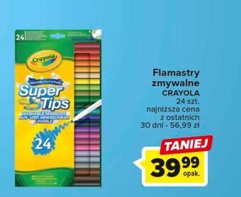 Carrefour Flamastry zmywalne crayola oferta