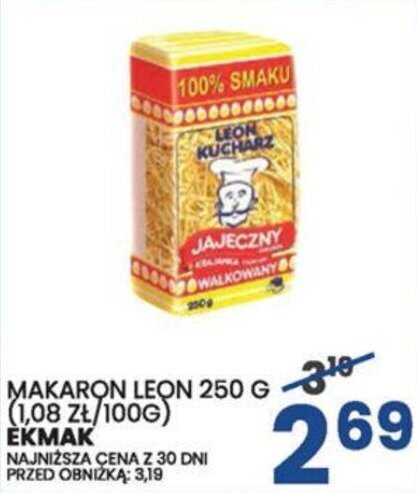 Wafelek MAKARON LEON 250 G EKMAK oferta