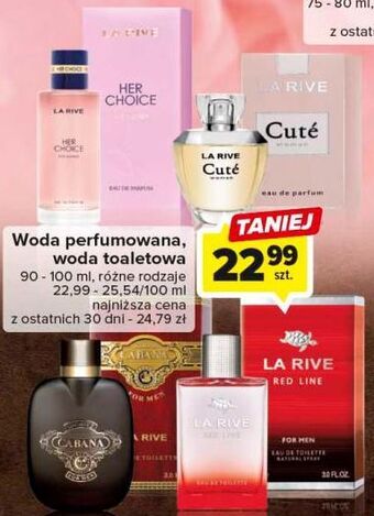 Carrefour Woda toaletowa la rive her choice oferta
