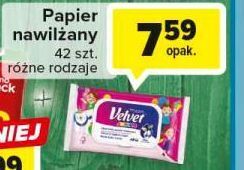 Carrefour Papier toaletowy nawilżany velvet junior oferta
