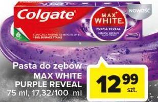 Carrefour Pasta do zębów purple reveal colgate max white oferta
