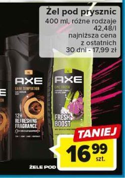 Carrefour Żel pod prysznic axe dark temptation oferta
