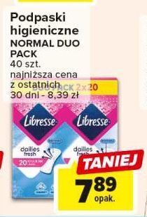 Carrefour Podpaski regular libresse daily fresh oferta