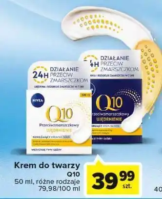 Carrefour Krem do twarzy ujędrniający odżywczy na dzień spf 15 nivea q10 oferta