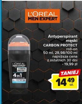Anti-perspirant 4 in 1 l'oreal men expert carbon protect