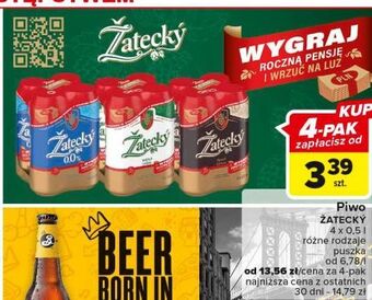 Carrefour Piwo zatecky svetly lezak oferta