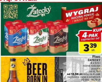 Carrefour Piwo zatecky 0% oferta