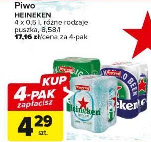 Carrefour Piwo heineken 0.0% oferta