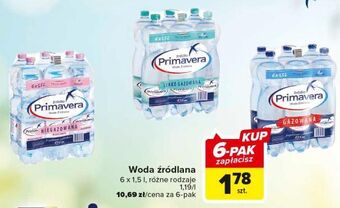Carrefour Woda lekko gazowana primavera oferta