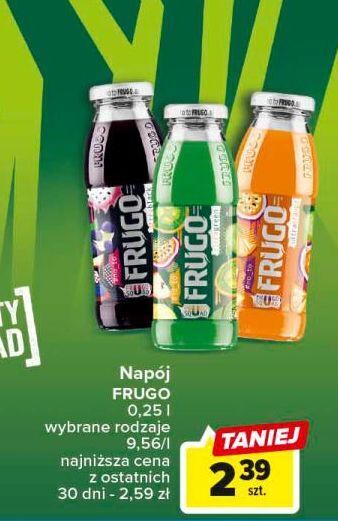 Carrefour Napój zielony frugo oferta