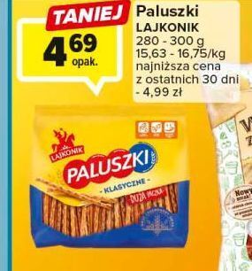 Carrefour Paluszki klasyczne lajkonik oferta