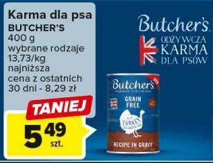 Carrefour Karma dla psa z indykiem butcher's grain free oferta