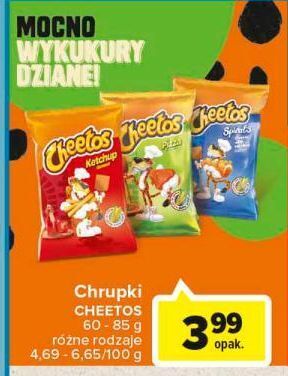 Carrefour Chrupki spirals ser z ketchupem cheetos oferta