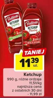 Carrefour Ketchup pikantny pudliszki oferta