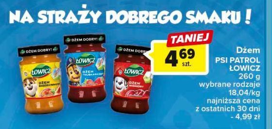 Carrefour Dżem wiśniowy psi patrol łowicz oferta