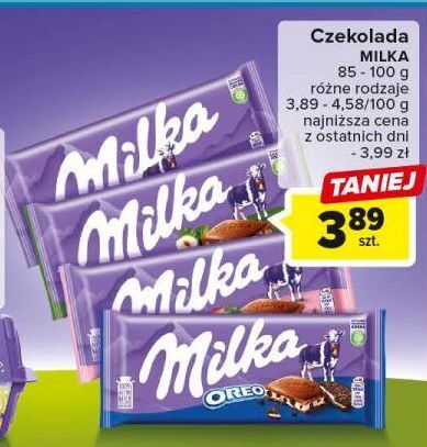 Carrefour Czekolada milka alpenmilch oferta