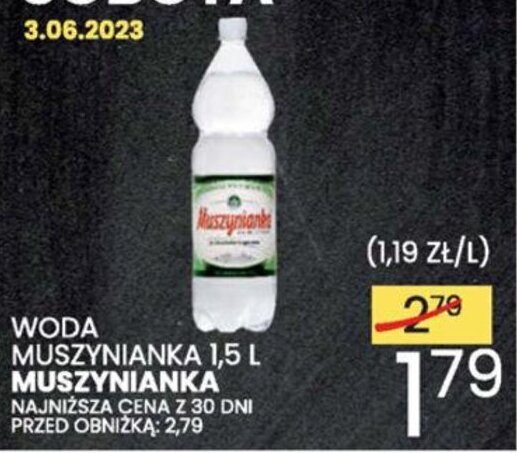 Wafelek WODA MUSZYNIANKA 1,5 L oferta