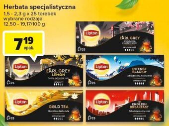 Carrefour Herbata earl grey classic lipton special collection oferta