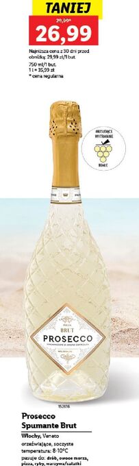 Lidl Wino prosecco spumante brut oferta